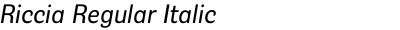 Riccia Regular Italic